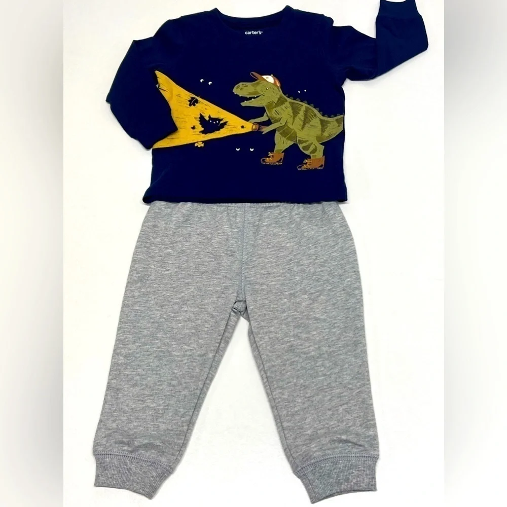 CARTER'S - Boys Baby & Toddler 2 Piece Long Sleeve & Jogger Pant Outfit Set